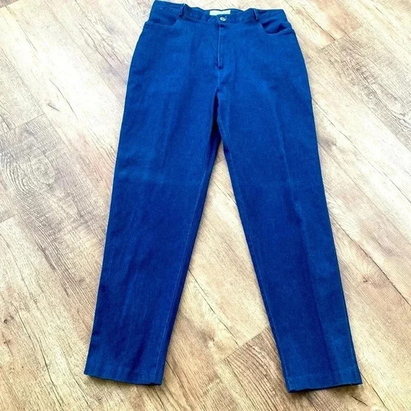 Vintage Joan Walters Denim Dress Pants Size 16 - Picture 1 of 8